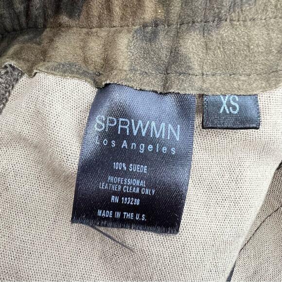 SPRWMN camo suede side stripe jogger sz XS - Picture 6 of 9